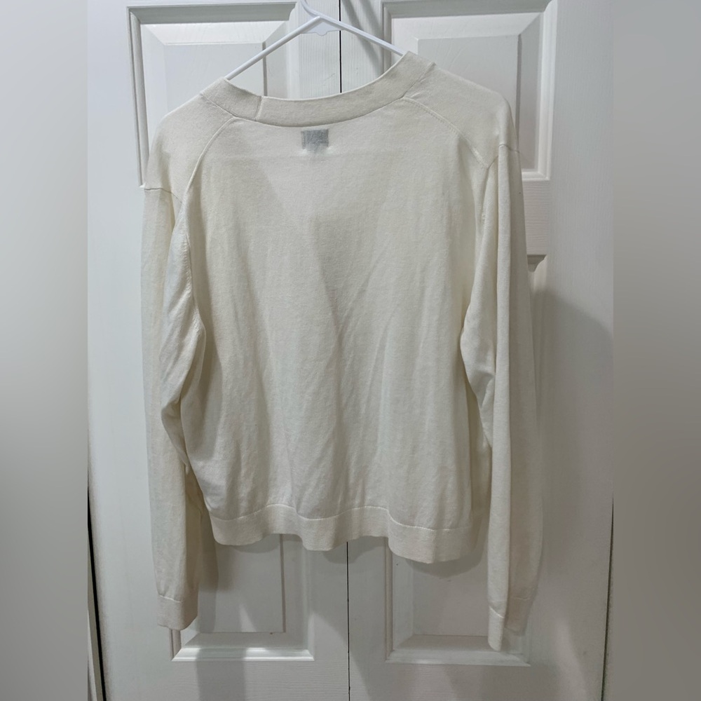 NWT A new day lightweight cream cardigan size Large - Picture 2 of 5